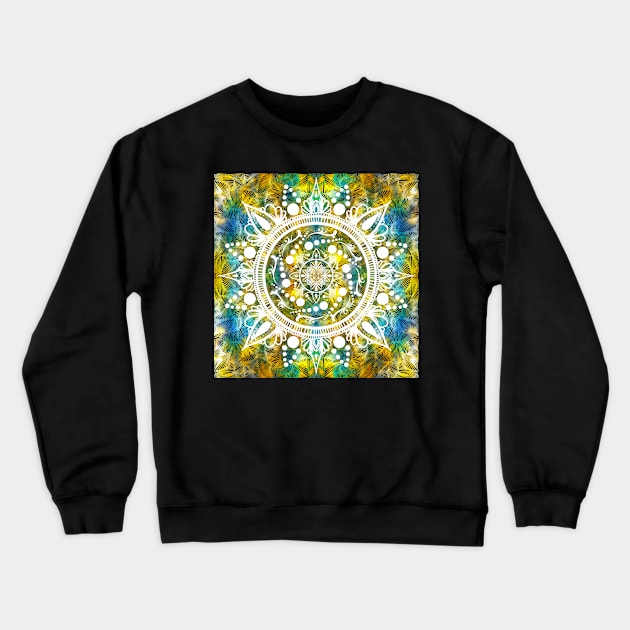 Rainbow Mandala Crewneck Sweatshirt by Kcinnik